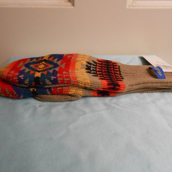 Pendleton Southwestern Aztec Native American Pattern Mittens Size S/M Beige New - Picture 7 of 10